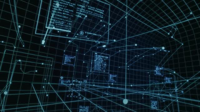 Digital systems, data, and futuristic tech motion