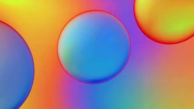 Vibrant colorful abstract blobs on smooth gradient background AI video preview