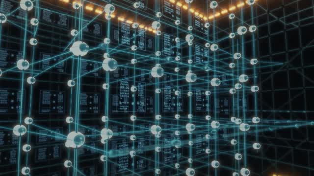 Digital systems, data, and futuristic tech motion