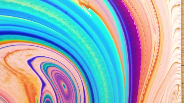 Vibrant abstract fluid background art AI video preview
